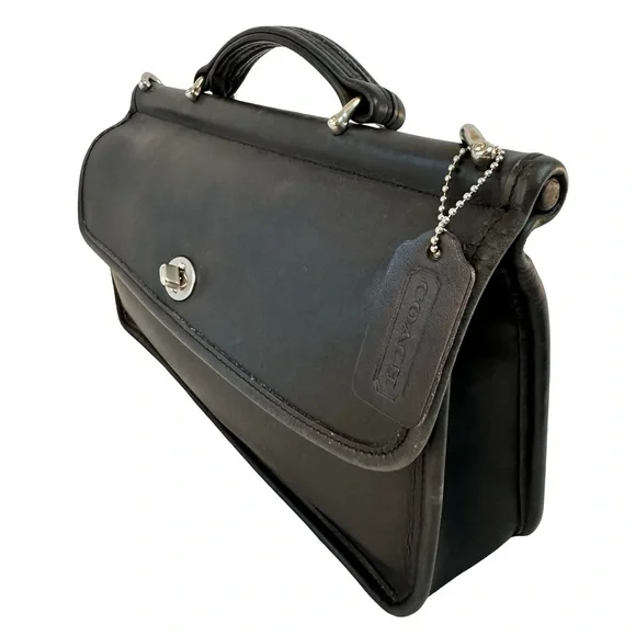 Vintage Coach City Willis, Black and Nickel - Picture 2 of 16